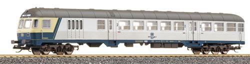 Driving cab car Silberling with blue frame<br /><a href='images/pictures/Tillig/13843.jpg' target='_blank'>Full size image</a>